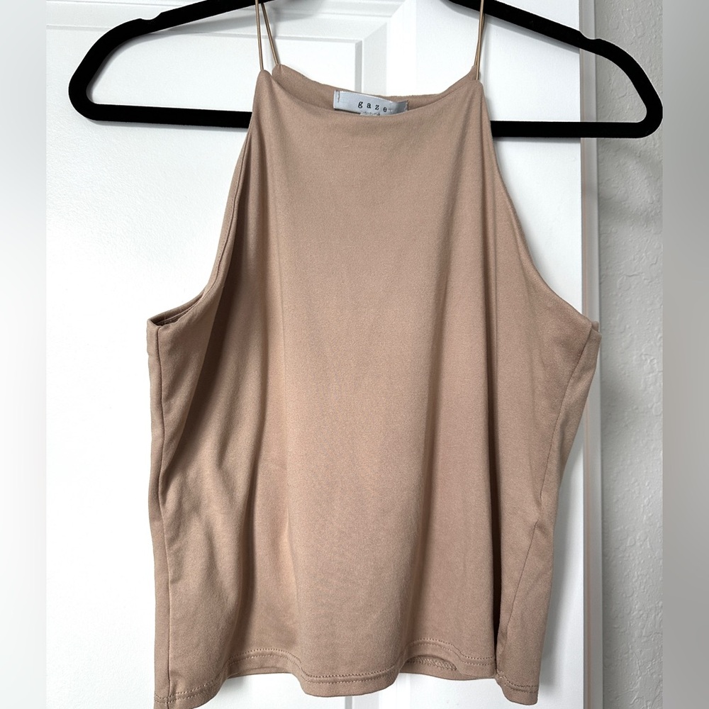 Gaze Camel Tan Tank Size Small UGC